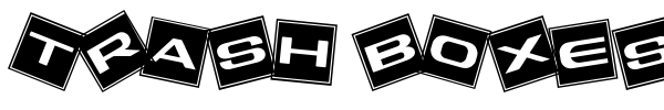 Trash Boxes font preview
